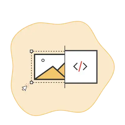 image of picture converting into code