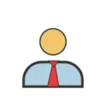 An icon that represents a student